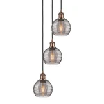 Innovations Lighting 113B-3P 25 12 Athens Deco Swirl Pendant Antique Copper /. Fixed Price $574.20.