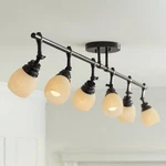 Pro Track Elm Park 57 1/2" Bronze 6-LIGHT Fixture Ceiling. Fixed Price $249.99.