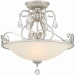 Crystorama 5010-OS-CL-MWP Ashton Semi-flush Mount Olde Silver. Fixed Price $328.00.