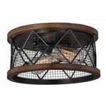 Bellevue VXCF29715 Darin Light 13"W Flush Mount Drum Ceiling - Oil Rubbed. Fixed Price $89.99.
