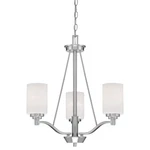 Millennium Lighting 3153 Nickel Durham 3-LIGHT Tier Chandelier. Fixed Price $159.92.