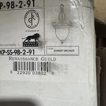 Savoy House Bryce KP-98-2-91 Sunset Bronze Foyer Light W/cream Faux. Fixed Price $175.00.