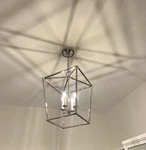 Minimalist Visual Comfort Darlana Lantern Ceiling Light / Chandelier. Fixed Price $150.00.