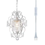 Plug Chandelier Hanging Light Fixture With 14.27 Ft Cord On/of.... Fixed Price $74.29.