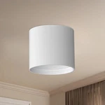 Four Kuzco Falco Led Flush Mount, White/clear Acrylic Multi-faceted Lens. Fixed Price $375.00.