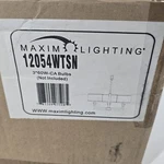 Maxim Lighting New Nexus 3-LIGHT Chandelier 12054WTSN Satin Nickel. Fixed Price $149.99.