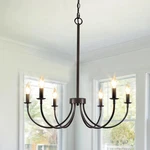 Puyveyor 6-LIGHT Farmhouse Black Chandeliers For Dining Room. Fixed Price $69.16.