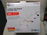 Pack Commercial Electric 5&6 Inch Led 1004325346 Recessed Trim Retrofit White. Fixed Price $28.79.