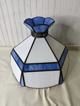 Leaded Multi Color Blue Slad Stained Glass Game Room Chandelier With Hardware. Fixed Price $59.00.