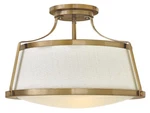 Hinkley Lighting 3522 Charlotte 20"W Semi Flush Ceiling - Brushed. Fixed Price $499.00.