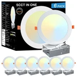 Oraluce 6 Pack Led Recessed Lighting Inch With Junction Box Ultra-thin, Dim.... Fixed Price $84.56.
