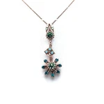 Mariana Necklace Pendant Finley Detailed Greens & Blues Swarovski Crystals Co.... Fixed Price $115.00.