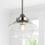 Jonathan 7.25" Contemporary Adjustable Drop Metal/glass Pendant, Chrome. Fixed Price $97.99.