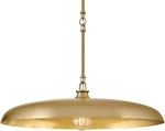 Hinkley Lighting Sadie 1LT 18" Dome Pendant, Brass/brass 48167LCB-LCB. Fixed Price $295.00.