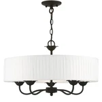 Livex Lighting 41775 Edinburgh 23"W Taper Candle Drum - Black. Fixed Price $417.96.
