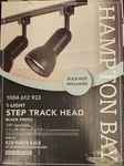 Hampton Bay 1-LIGHT Step Track Head Black Finish 1004 612 933, 813790. Fixed Price $12.95.