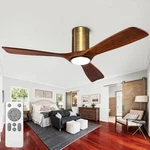 Flush Mount Ceiling Fans, 52 Inch With Remote/app CONTROL,3CCT Di.... Fixed Price $144.92.