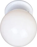 Maxim 5889 White Essentials 6"W 1-LIGHT Ceiling. Fixed Price $23.03.