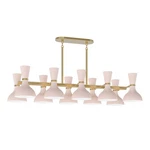 Robert Abbey Clare Chandelier 10 Light 46"W - Modern Brass /. Fixed Price $1932.00.
