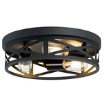 Skejao Flush Mount Ceiling FIXTURE,3-LIGHT 13.1INCH, Black. Fixed Price $49.58.