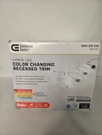 Commercial Electric 5 & 6 Inch Led Color Changing Recessed Trim White (4 Lights). Fixed Price $24.99.