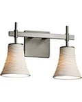 Justice Design Group POR-8412-20-WAVE-MBLK Light Bathroom Fixtures. Fixed Price $120.00.