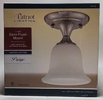 Patriot Lighting Paige Satin Nickel 1-LIGHT Semi-flush Mount Ceiling. Fixed Price $24.99.
