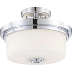 Nuvo Lighting 60/4593 Soho Semi-flush Mount Polished Chrome And Satin White. Fixed Price $141.99.