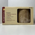 Portfolio Pendant Light 0021598 (oil-rubbed Bronze Finish, Tan Fabric Shade) New. Fixed Price $21.97.