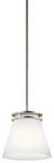 Kichler 1687NI Hendrik 8.75 In. 1-LIGHT Brushed Nickel Mini Pendant. Fixed Price $49.95.