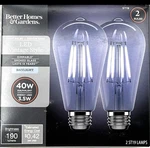 Better Homes And Gardens Vintage Light BULB40W ST19 Smokdglass Dimmable. Fixed Price $10.00.