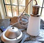 New Hudson Valley 2521AN Bradford 5" White & Nickel Pendant Ceiling Light. Fixed Price $69.99.