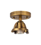 Innovations Lighting Nouveau 2 One-light 7-INCH Brushed Brass Semi-flush Mount. Fixed Price $40.00.