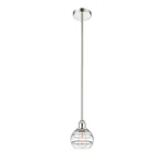 Innovations Rochester 6" Stem Mini Pendant, Pn/cl 616-1S-PN-G556-6CL. Fixed Price $172.48.