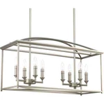 Progress Lighting Piedmont 8-LIGHT Burnished Silver Farmhouse Chandelier. Fixed Price $144.95.