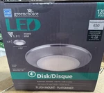 Canarm LED-SM4DL-BN-C Inch Integrated Flush Mount Disk Nickel Dimmable. Fixed Price $15.00.