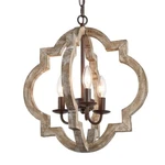3-LIGHT Bronze Modern Farmhouse Kitchen Island Open Cage Chandelier By Lnc. Fixed Price $189.00.