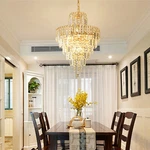 Modern Deluxe K9 Crystal Chandelie Led Ceiling Pendant Light Decor 110V. Fixed Price $54.10.