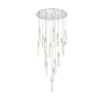 Elegant Lighting Aurora 36" Chandelier, Chrome - 2089G36C. Fixed Price $3960.00.