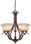 Vaxcel Lighting CH35405 Monrovia 26"W Chandelier - Bronze. Fixed Price $377.99.