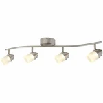 Hampton Bay Envirolite 2.6 Ft. Brushed Nickel Led Hardwired Track Lighting Kit. Fixed Price $39.88.