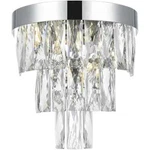 Crystal Wall Sconce Light Fixture Chrome High Quality Bathroom Dining 10.5". Fixed Price $202.25.