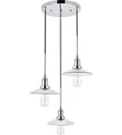 Chrome Kitchen Foyer Pendant 3 Glass Modern Farmhouse Dining Room Lighting. Fixed Price $205.66.