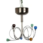 Harco Loor-style "strawberry" Multicolored Glass Chandelier. Fixed Price $179.95.