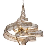 Varaluz 240P08 Flow Light 36"W Abstract Chandelier - Hammered Ore. Fixed Price $2159.20.
