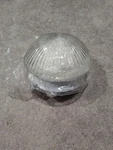 Progress Lighting 1-LIGHT White Flush Mount With Clear Prismatic Glass. Fixed Price $22.00.