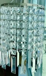 Ikea Rimfrost Glass Pendant Chandelier Lamp Shade 14412 Clear Silver 501.032.65. Fixed Price $30.00.