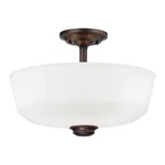 Millennium Lighting Semi-flush Ceiling Mount, Rubbed Bronze. Fixed Price $74.20.