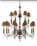 Elk 2466/10+5 Bedminster Chandeliers 48IN Burnt Gold Leaf 18-LIGHT. Fixed Price $995.00.