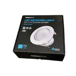 Torchstar Led Recessed 4-PACK White Dimmable Indoor Lighting. Fixed Price $40.00.